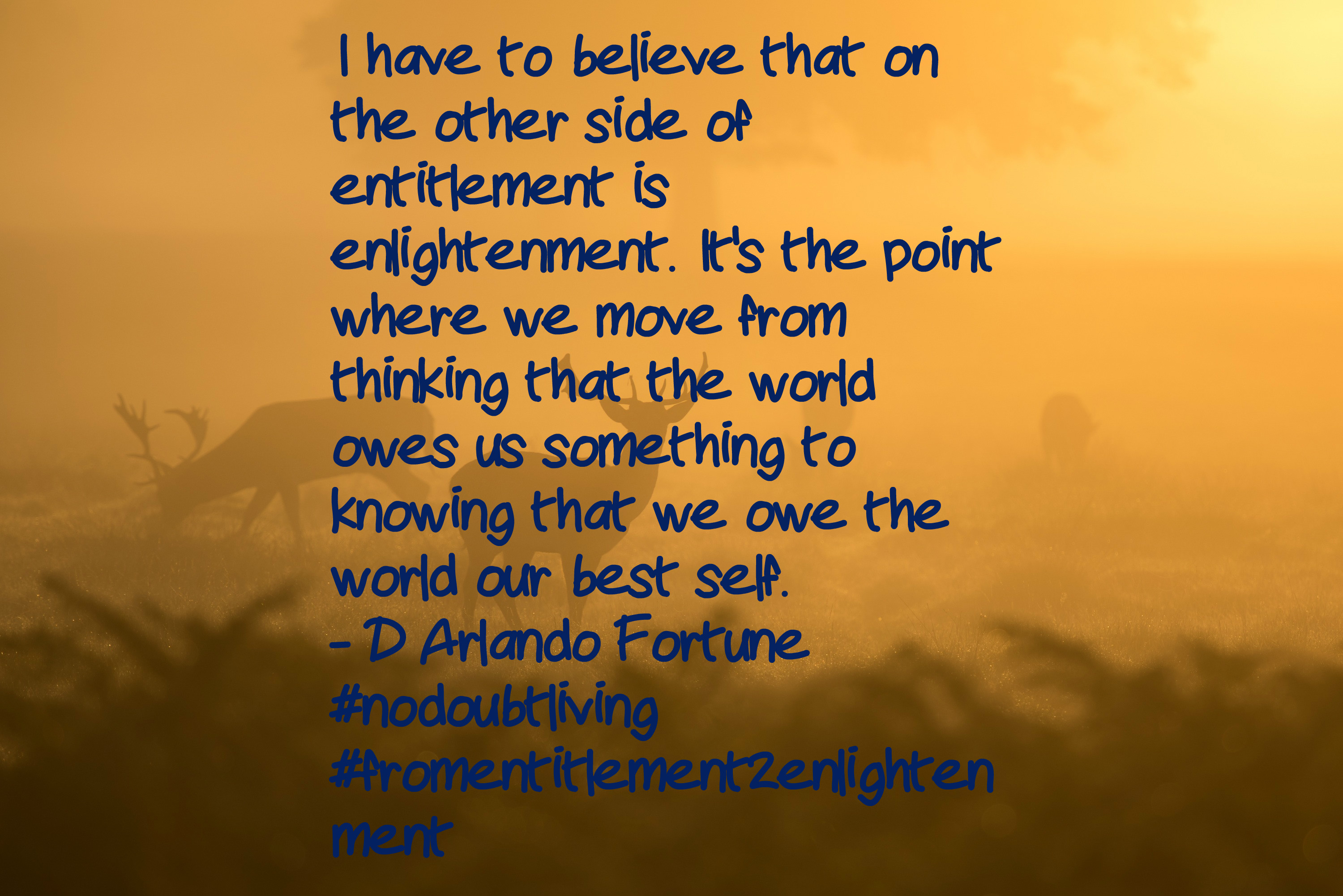 entitlement 2 enlightenment - DONE